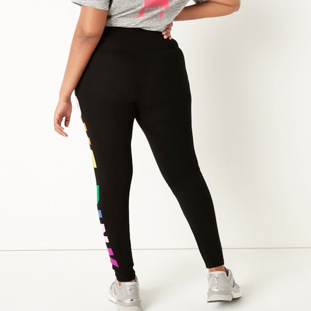 VS PINK Cotton High Waist Leggings Large - Picture 2 of 10